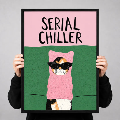 Serial Chiller Cat Wall Art 3