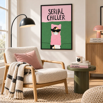 Serial Chiller Cat Wall Art 4