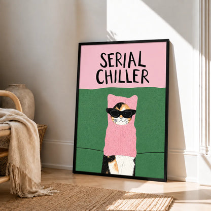 Serial Chiller Cat Wall Art 5