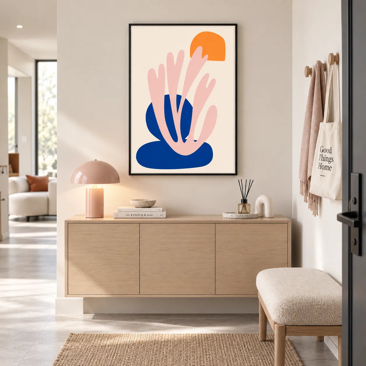 Abstract Botanical Shapes Minimal Wall Art 2