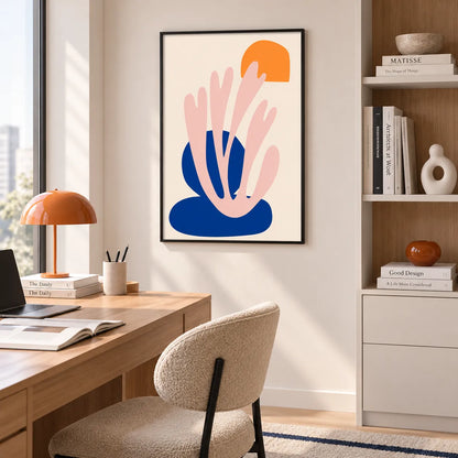 Abstract Botanical Shapes Minimal Wall Art 3