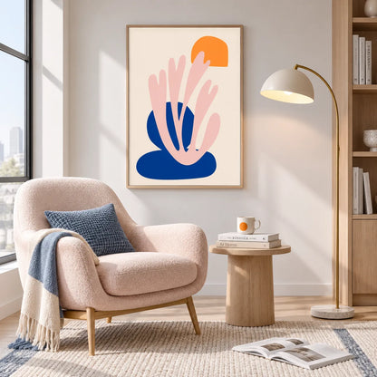 Abstract Botanical Shapes Minimal Wall Art 5