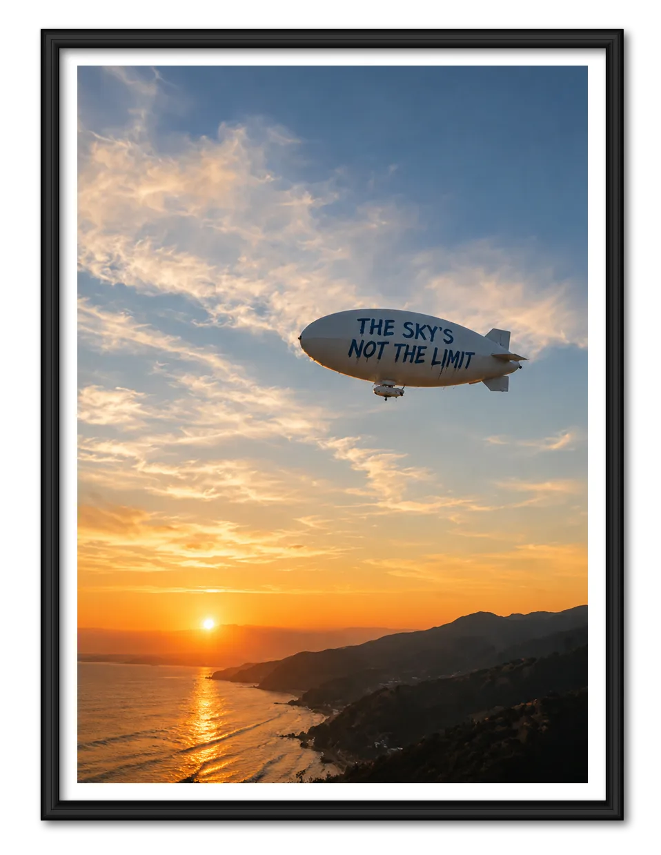 The Sky’s Not The Limit Blimp Wall Art 1
