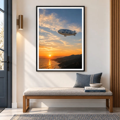 The Sky’s Not The Limit Blimp Wall Art 2