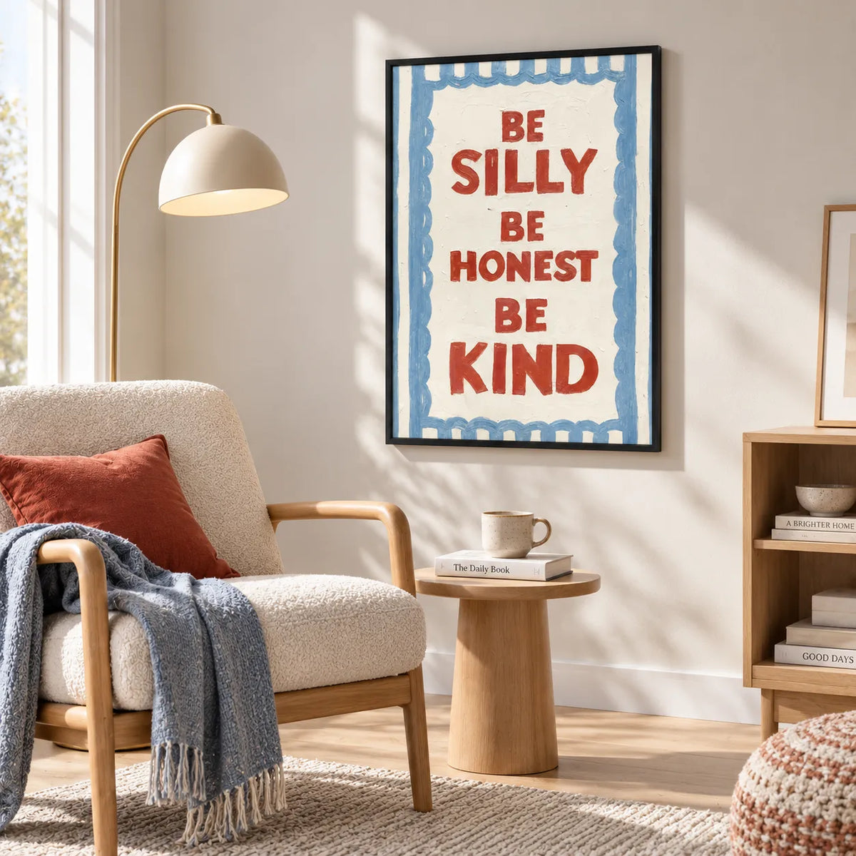 Be Silly Be Honest Be Kind Quote Wall Art 5