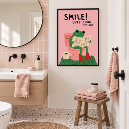 Smile You’re Losing Weight Frog Wall Art 6