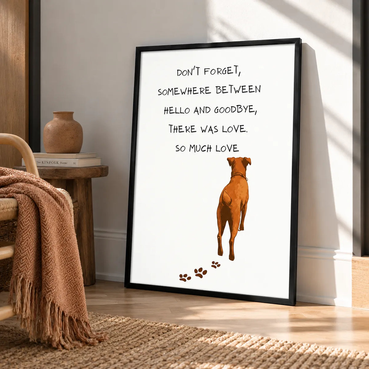 Somewhere Between Hello and Goodbye Dog Wall Art 5