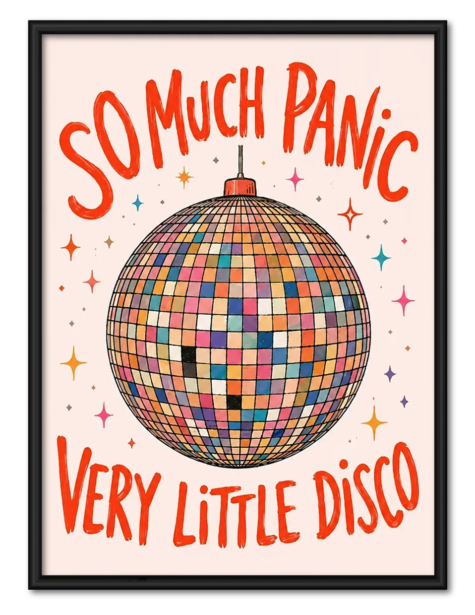 So Much Panic Very Little Disco Wall Art 1