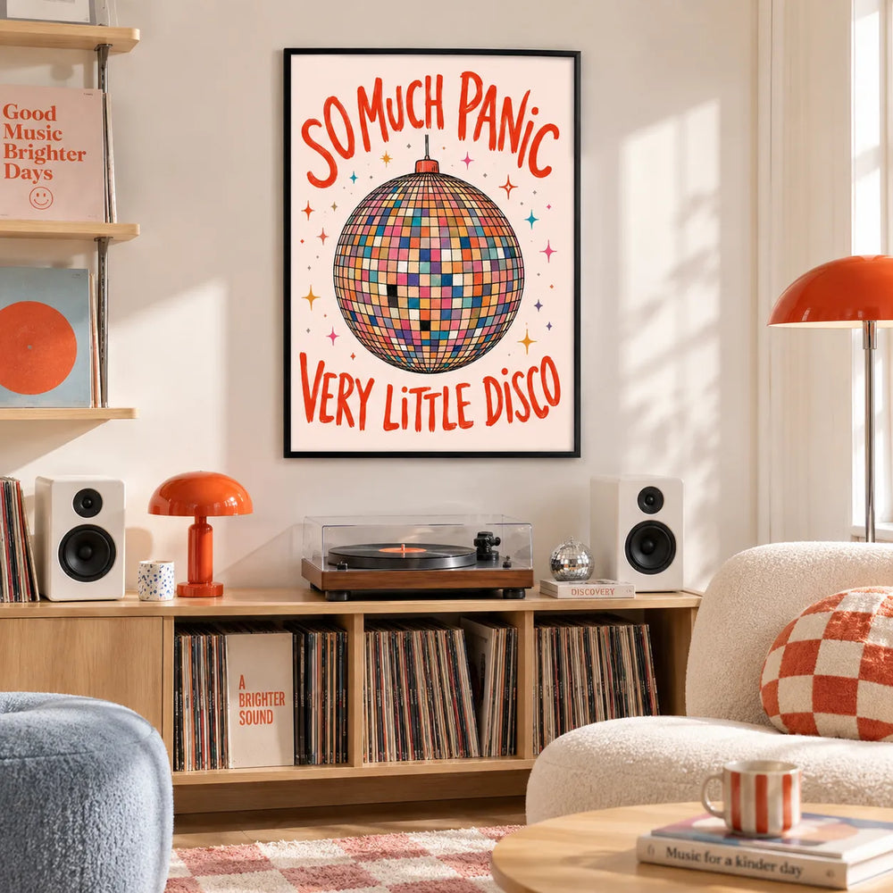 So Much Panic Very Little Disco Wall Art 2