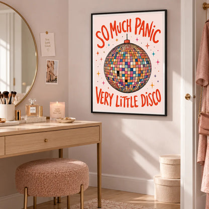 So Much Panic Very Little Disco Wall Art 6