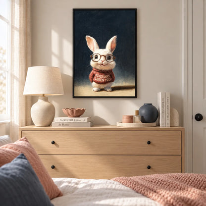 Somebunny Loves You Rabbit Wall Art 2