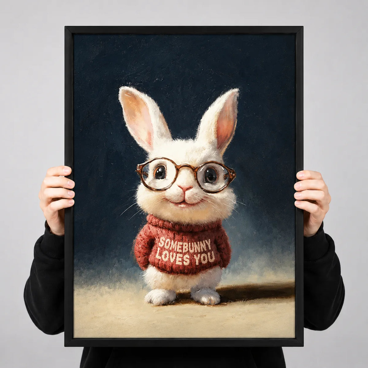 Somebunny Loves You Rabbit Wall Art 3