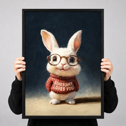 Somebunny Loves You Rabbit Wall Art 3