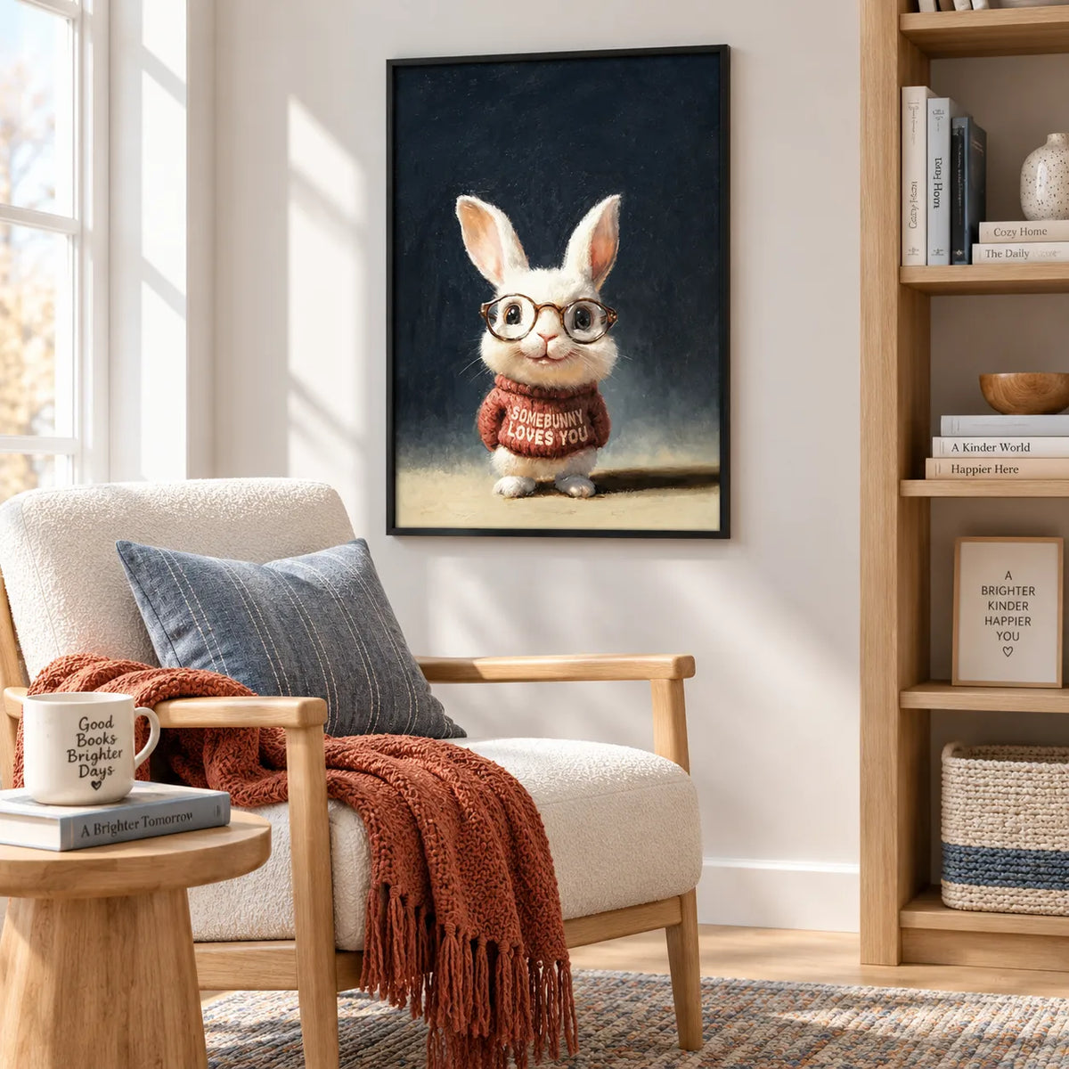 Somebunny Loves You Rabbit Wall Art 5