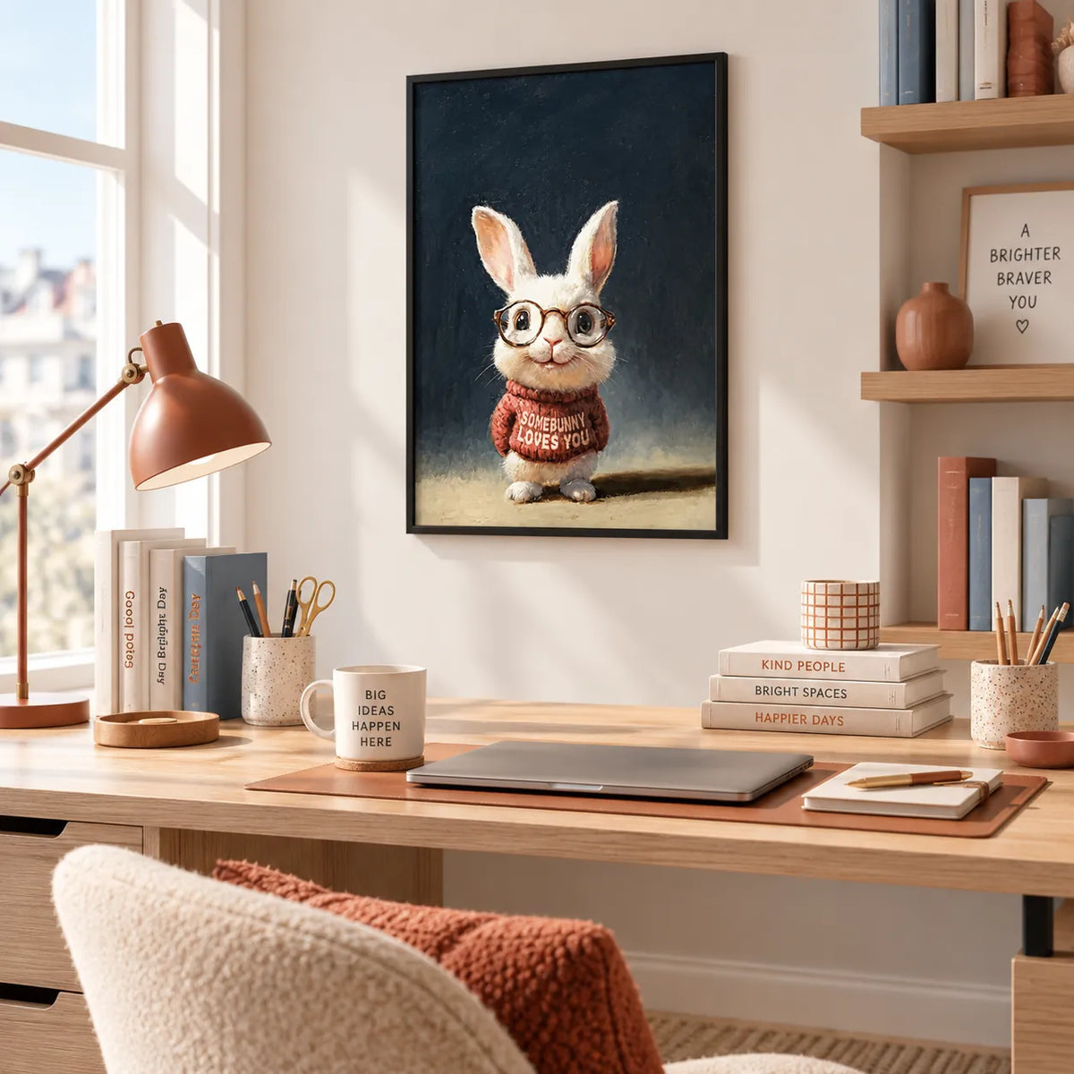 Somebunny Loves You Rabbit Wall Art 6