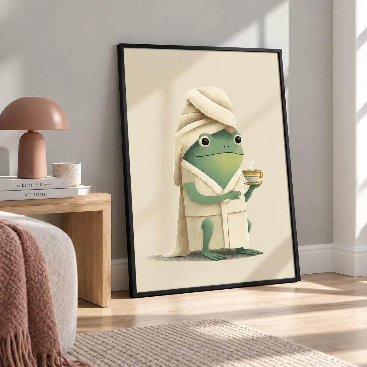 Spa Day Frog Coffee Wall Art 4