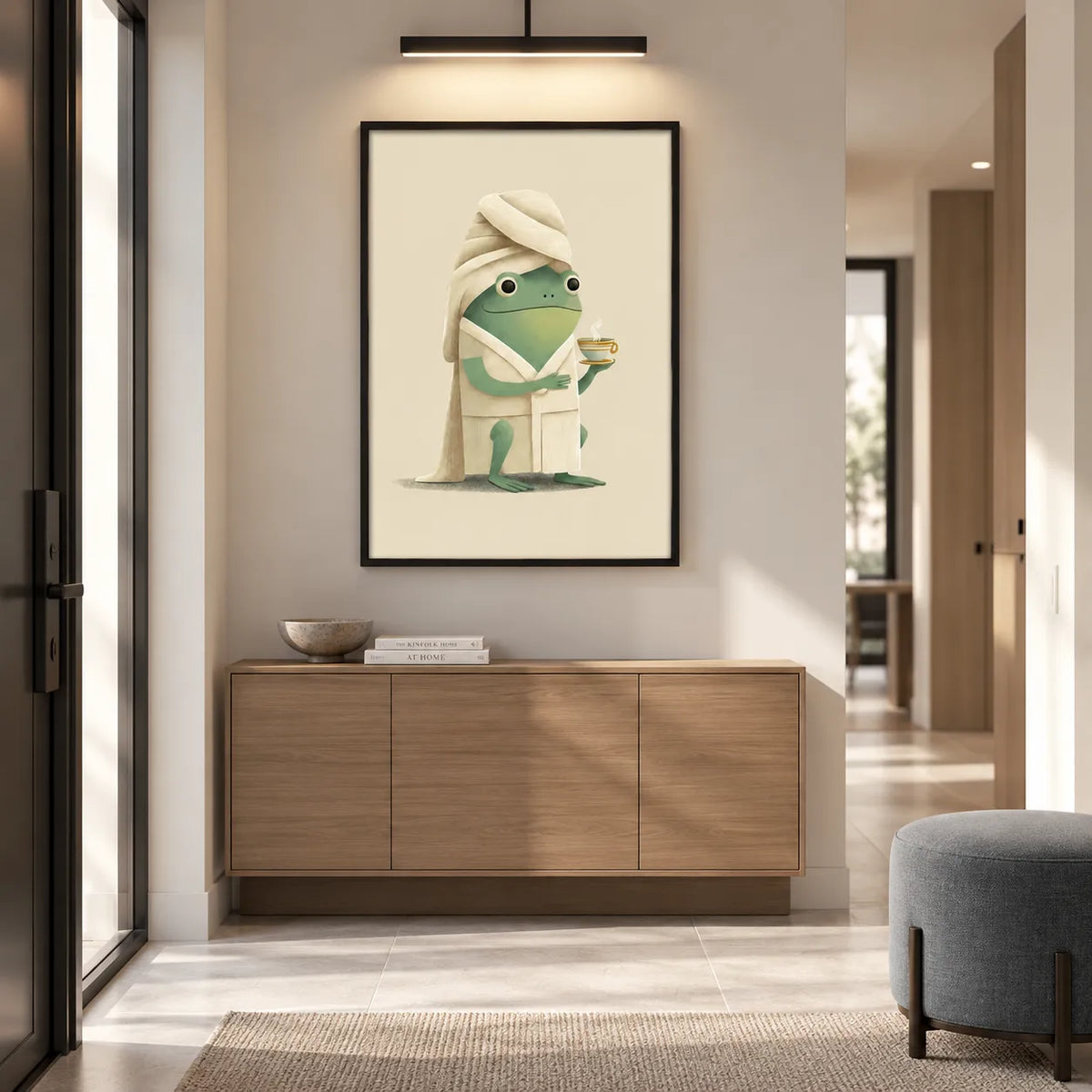 Spa Day Frog Coffee Wall Art 5