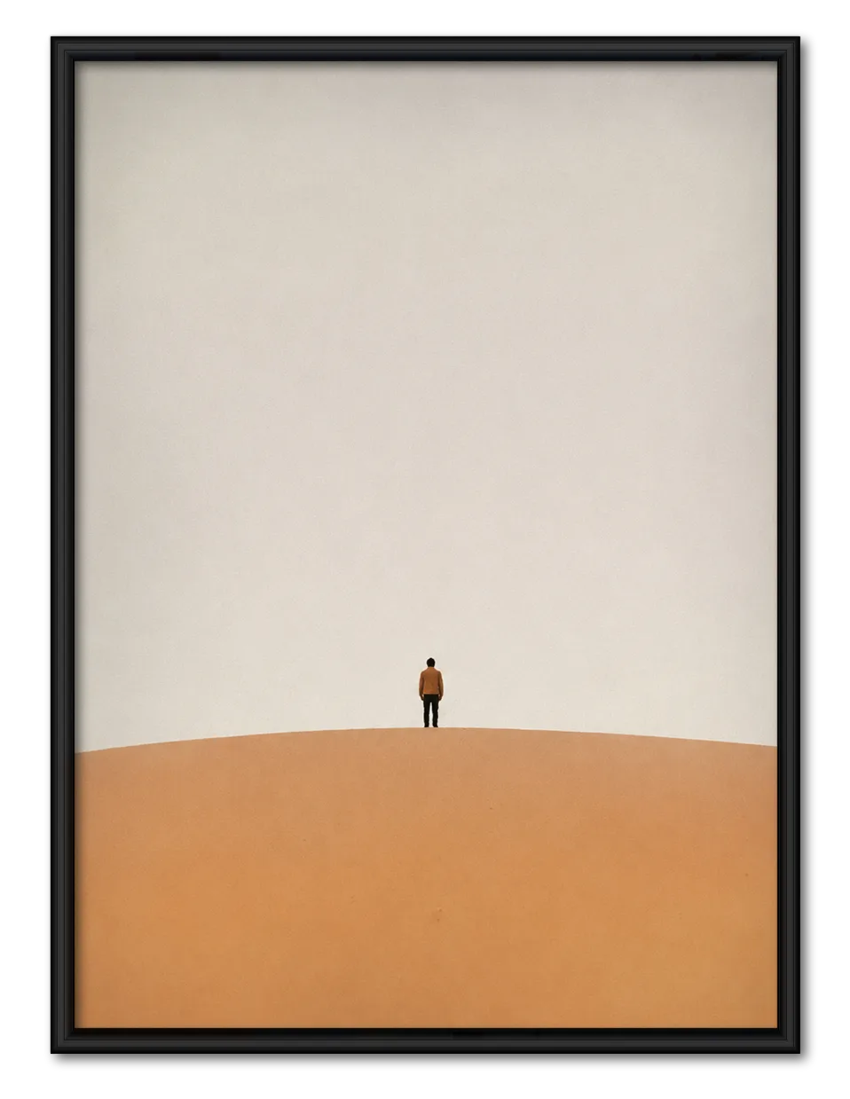 Solitary Figure Minimal Horizon Wall Art 1