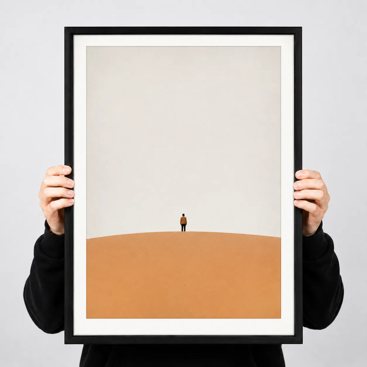 Solitary Figure Minimal Horizon Wall Art 3