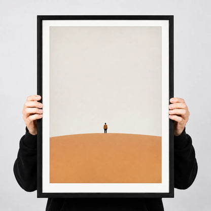 Solitary Figure Minimal Horizon Wall Art 3