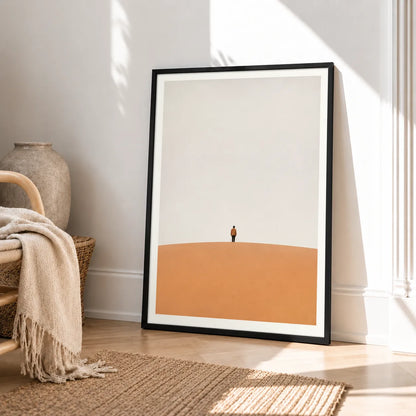 Solitary Figure Minimal Horizon Wall Art 4