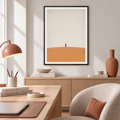 Solitary Figure Minimal Horizon Wall Art 5