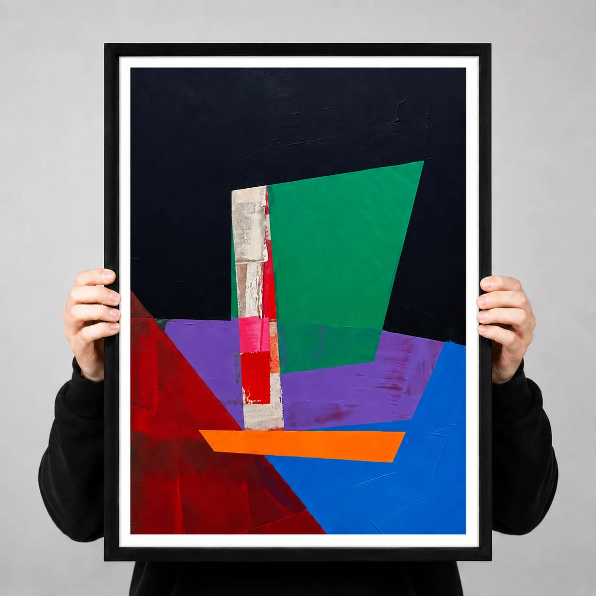 Abstract Geometric Sailboat Wall Art 3