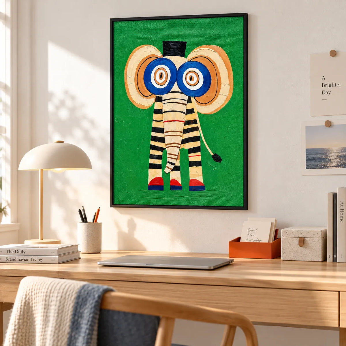 Colorful Elephant Abstract Wall Art 6