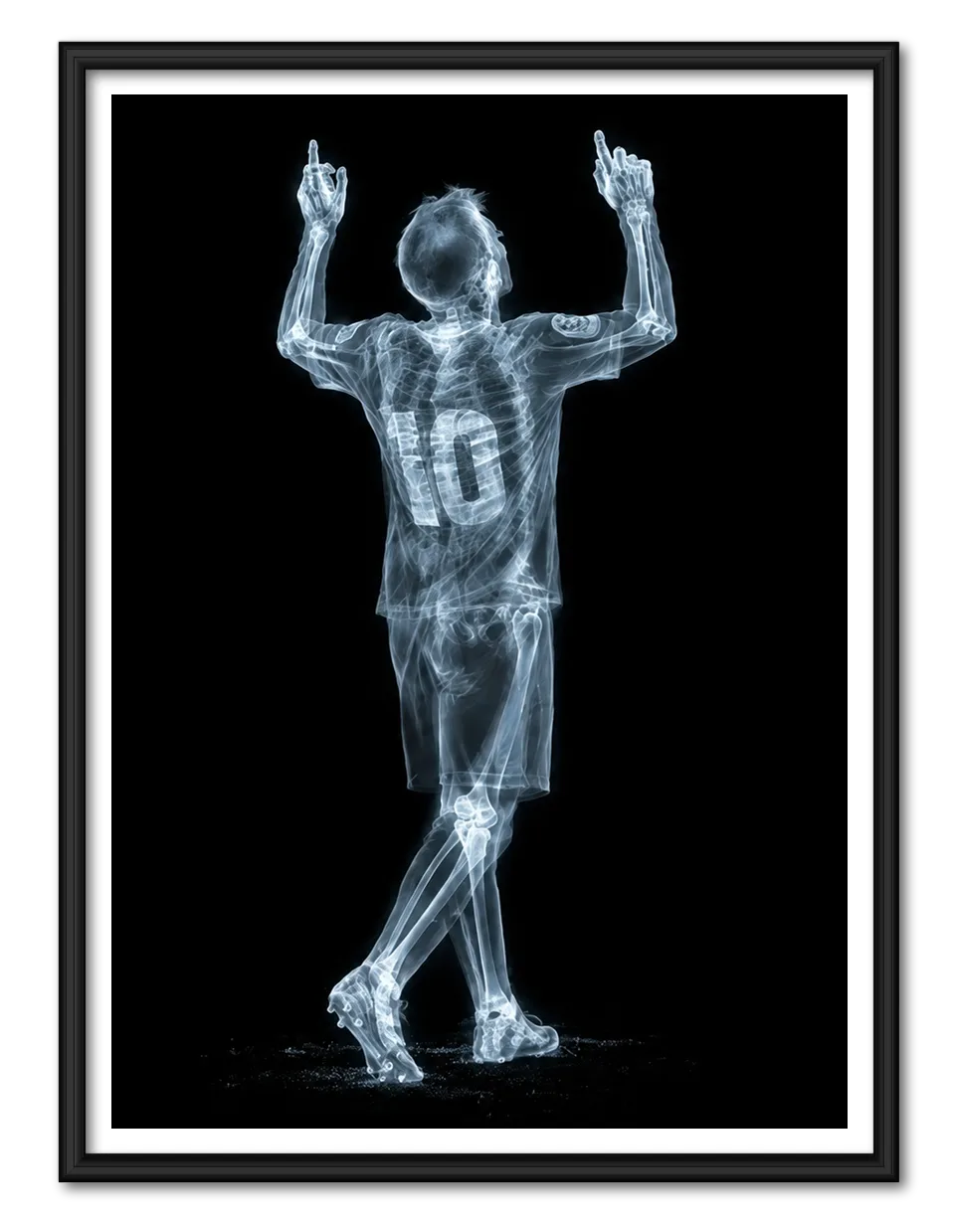 X-Ray Football Player Celebration Wall Art 1