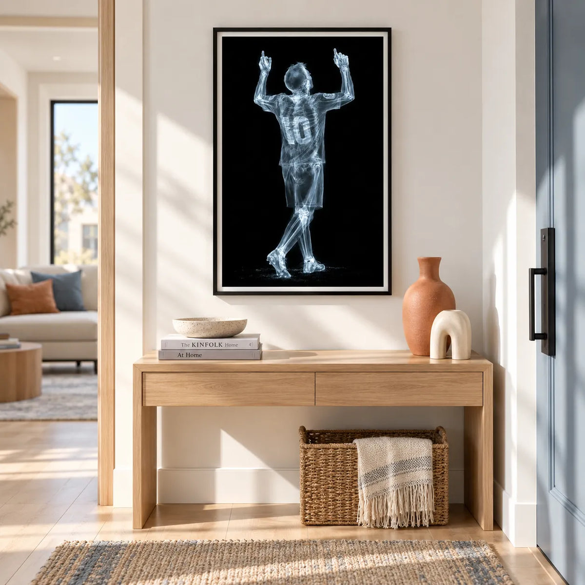 X-Ray Football Player Celebration Wall Art 4