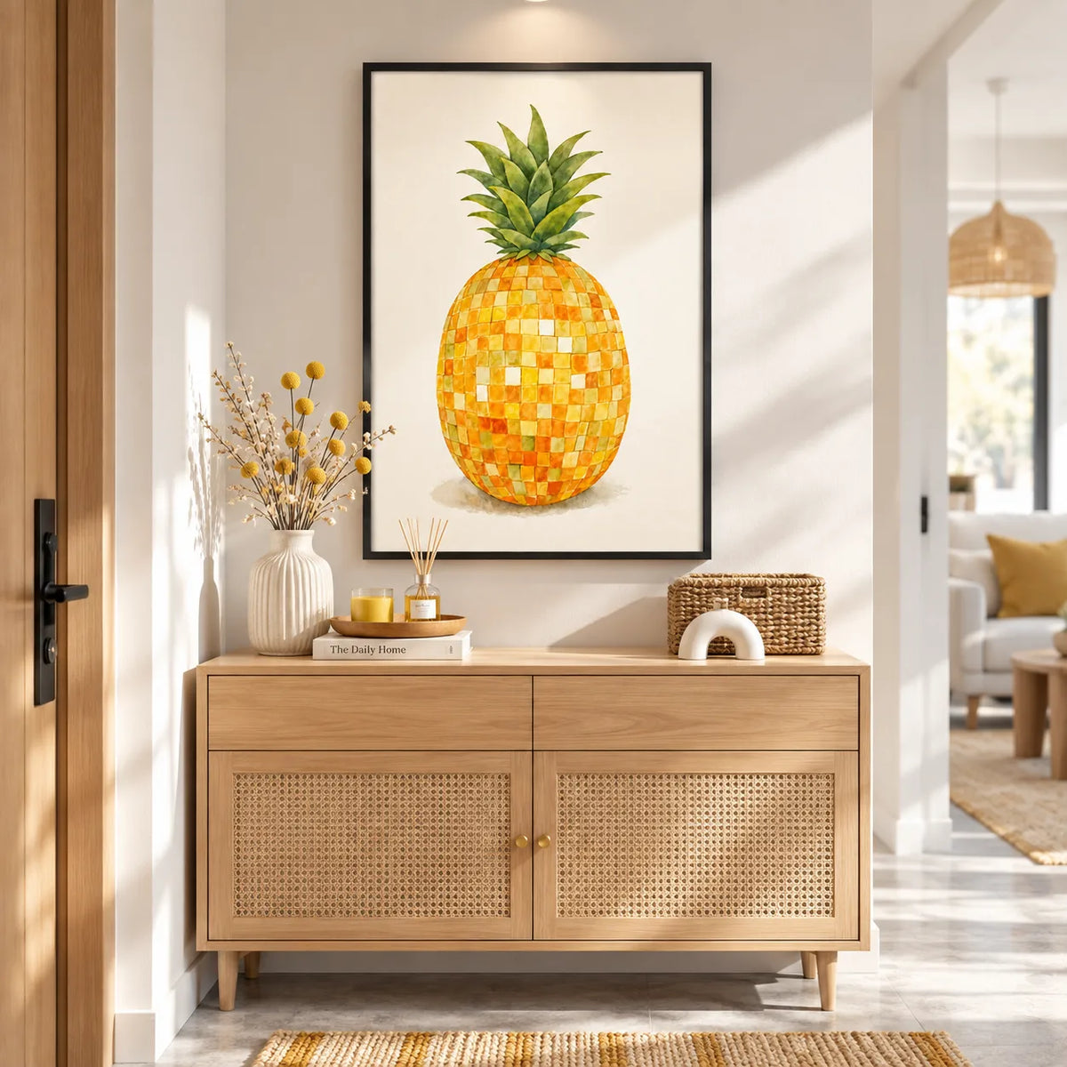 Disco Pineapple Botanical Wall Art 2