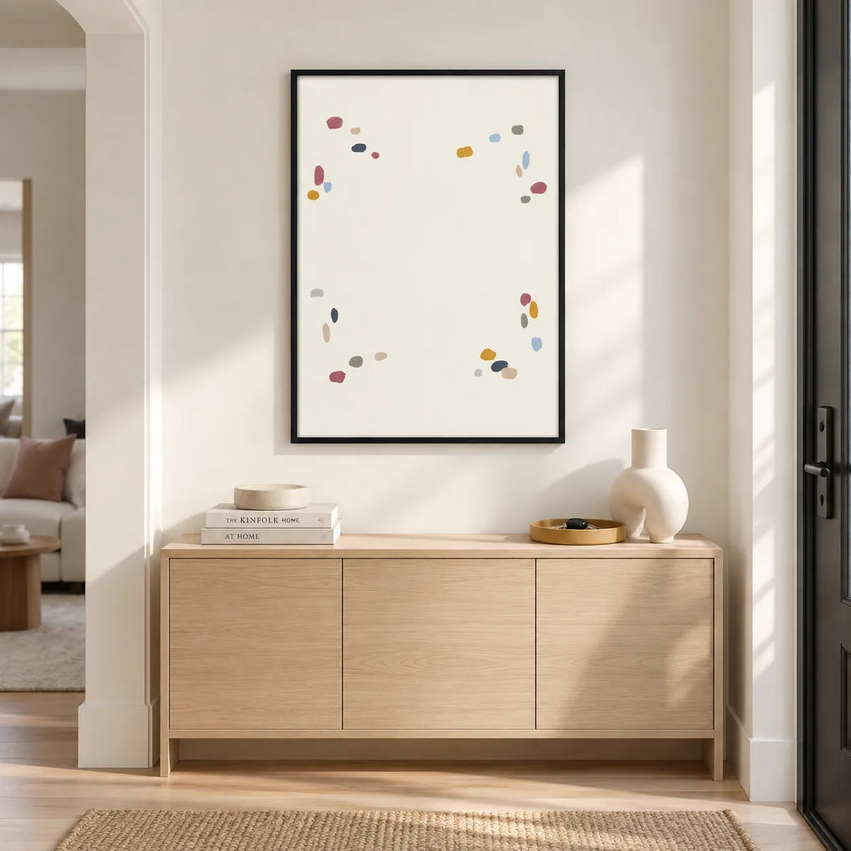 Minimal Color Dots Abstract Wall Art 2