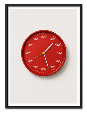 Now Is The Time Clock Wall Art