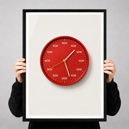 Now Is The Time Clock Wall Art 3