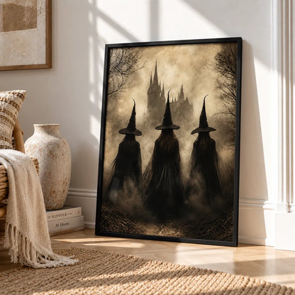 Three Witches Dark Castle Wall Art 4