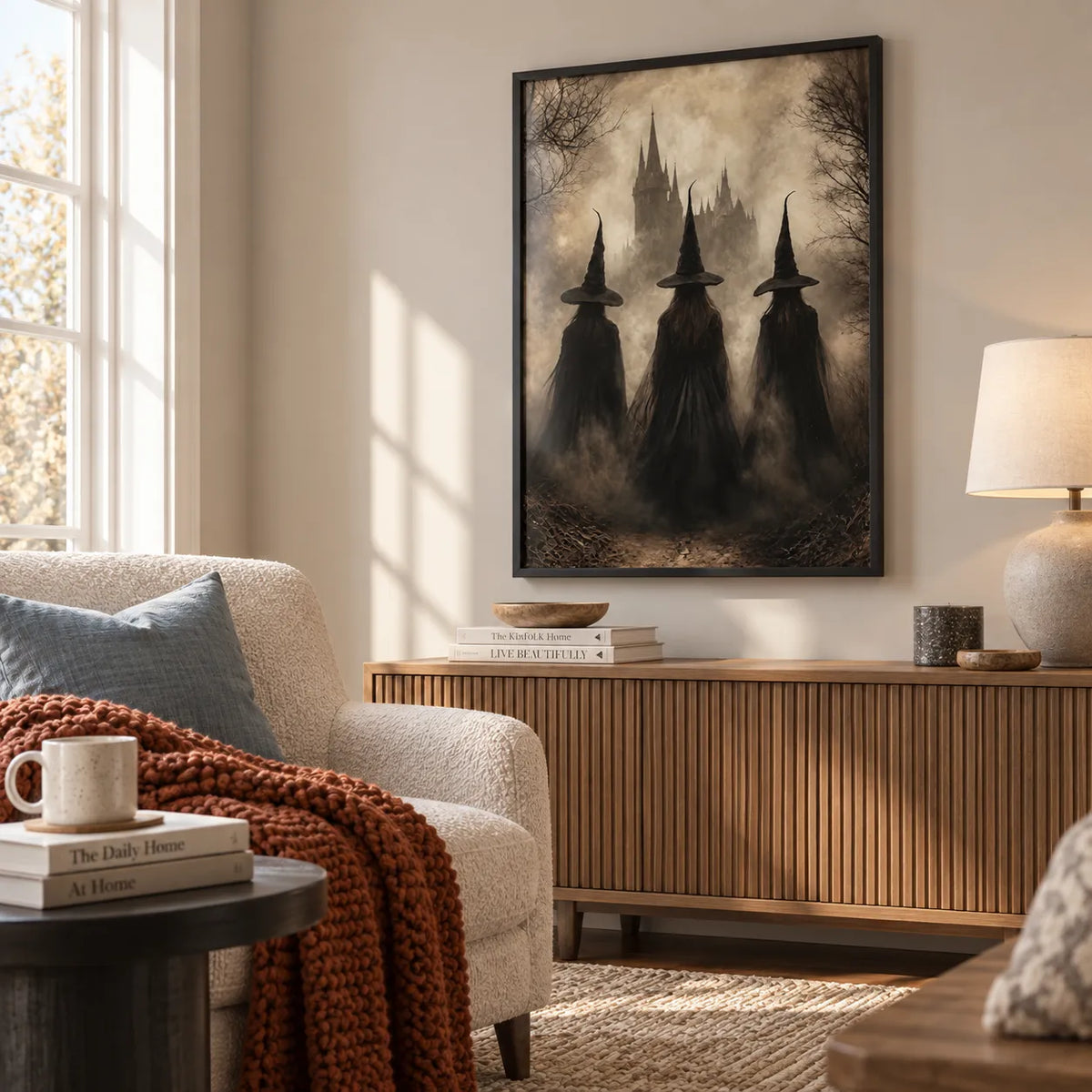 Three Witches Dark Castle Wall Art 6