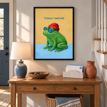 Toadally Awesome Frog Wall Art 2