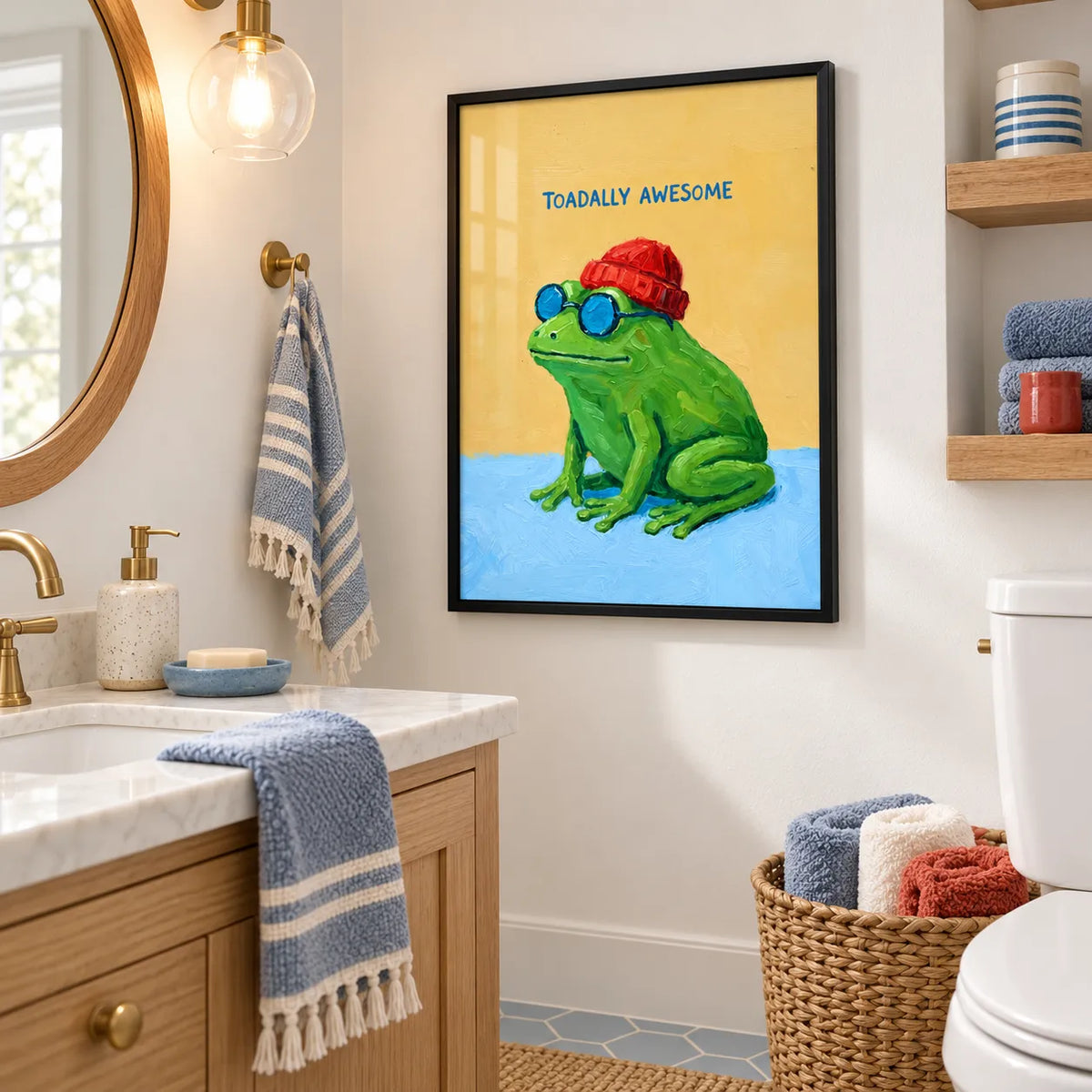 Toadally Awesome Frog Wall Art 5