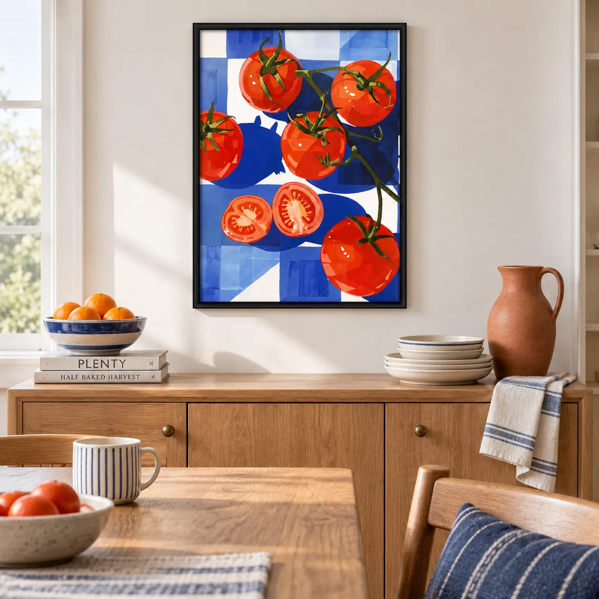 Tomato Vine Checkerboard Wall Art 5