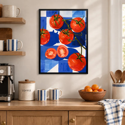 Tomato Vine Checkerboard Wall Art 6