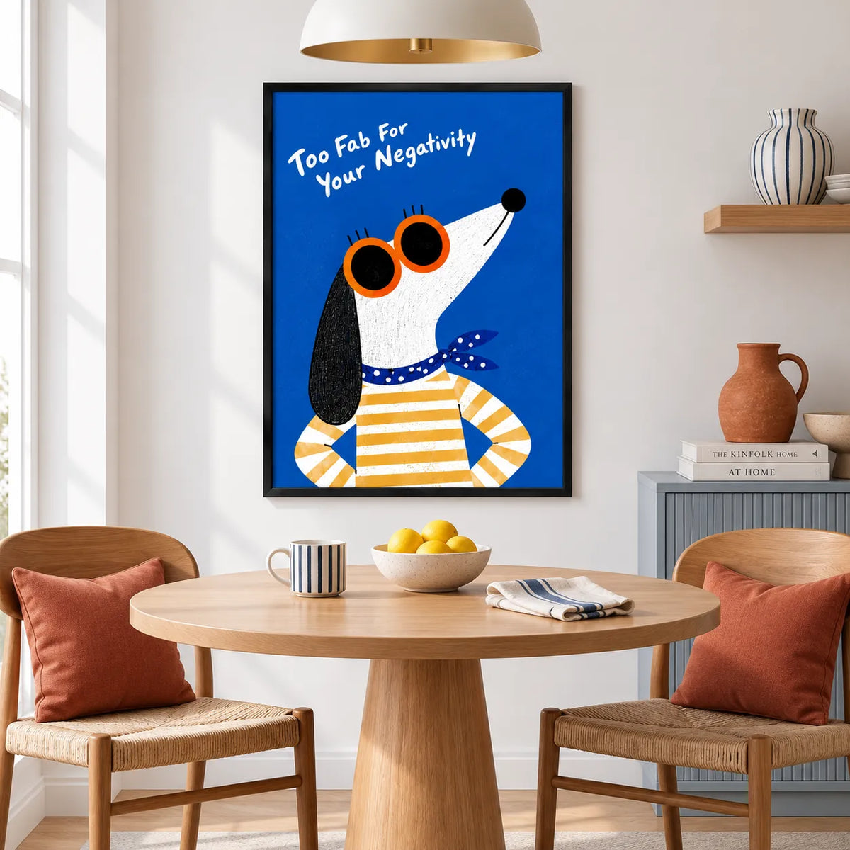 Too Fab For Your Negativity Dog Wall Art 2