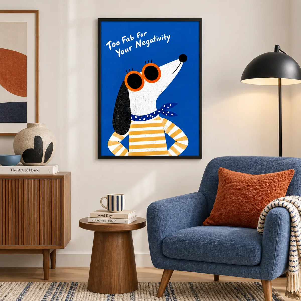Too Fab For Your Negativity Dog Wall Art 5