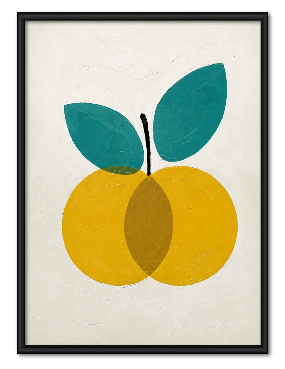 Minimal Yellow Fruit Botanical Wall Art 1