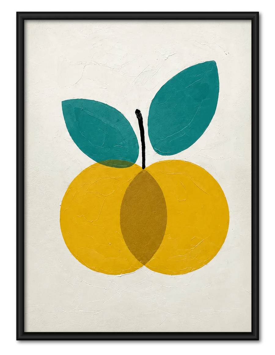 Minimal Yellow Fruit Botanical Wall Art