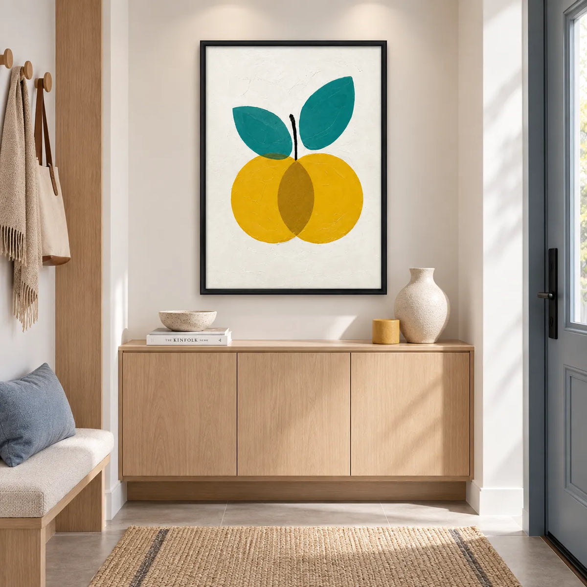 Minimal Yellow Fruit Botanical Wall Art 4