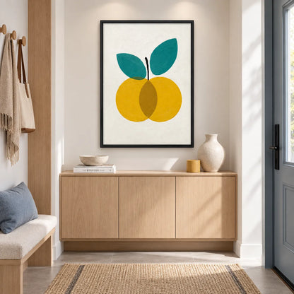 Minimal Yellow Fruit Botanical Wall Art 4