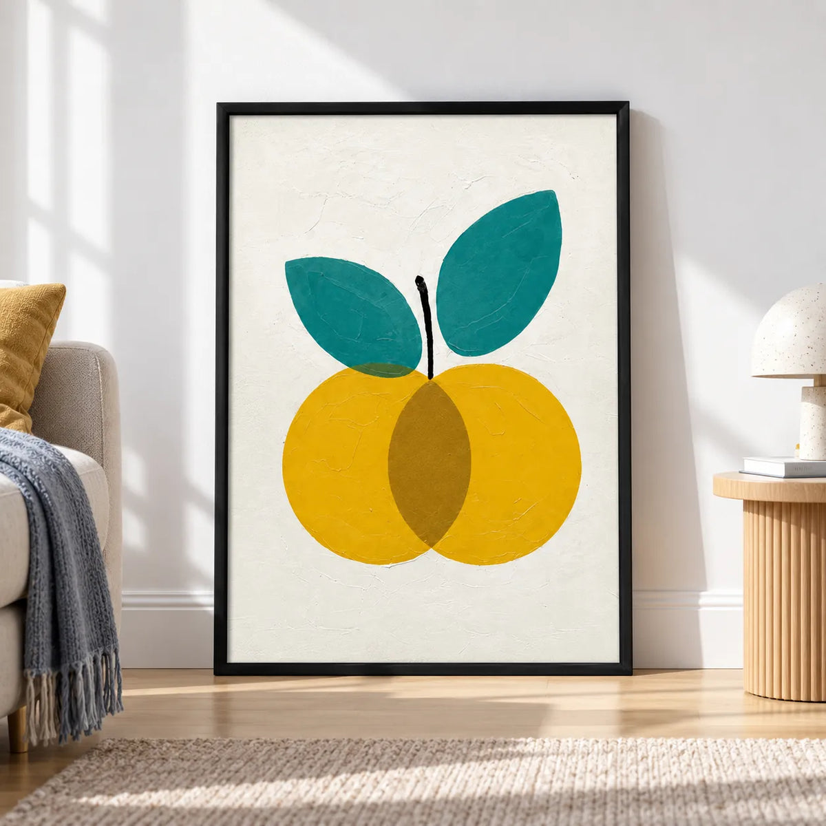 Minimal Yellow Fruit Botanical Wall Art 5