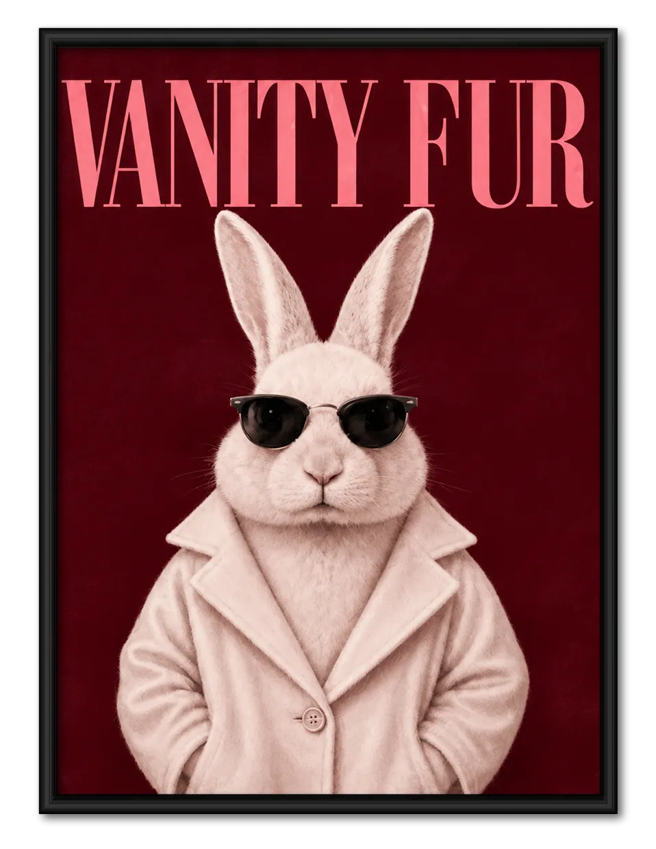 Vanity Fur Rabbit Wall Art 1