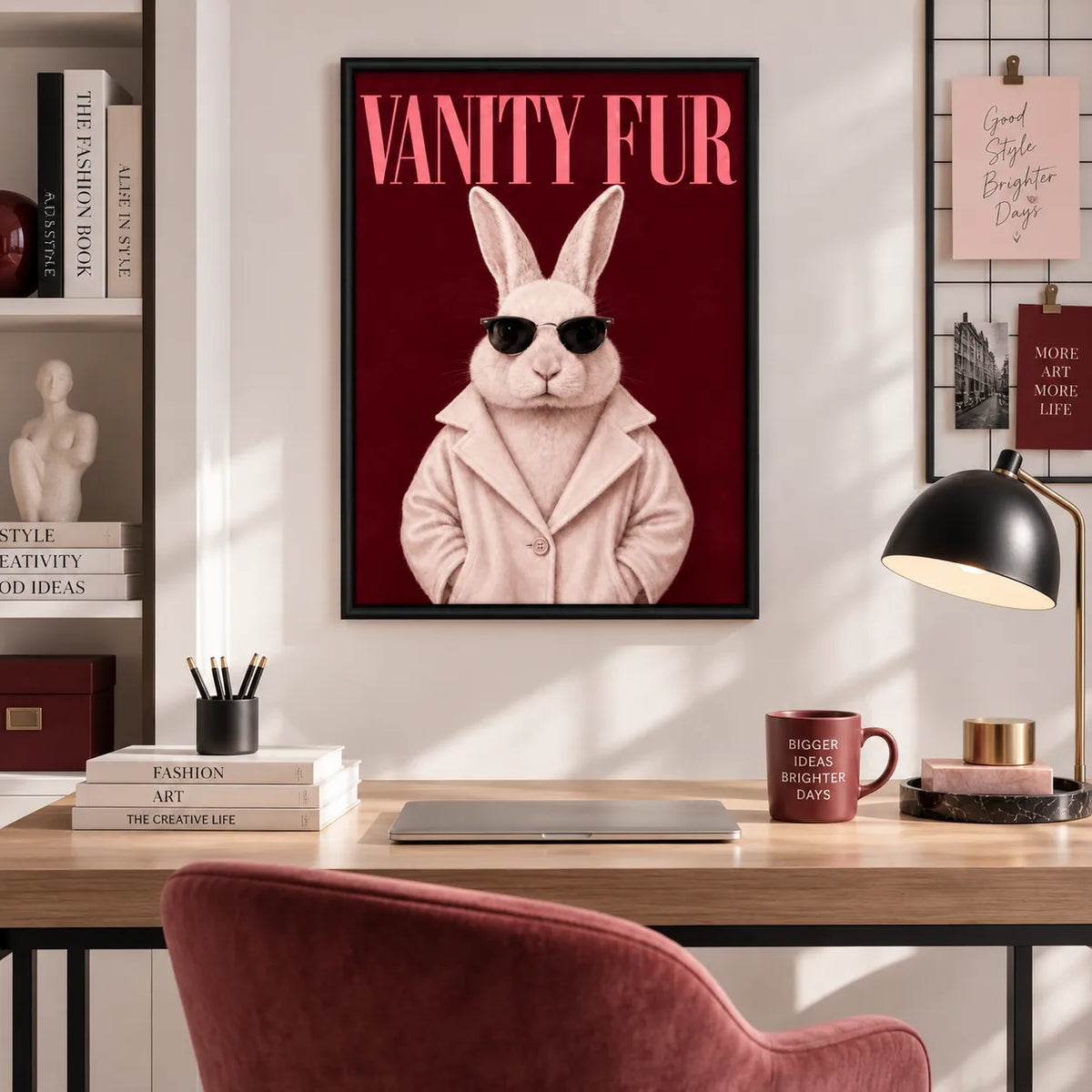 Vanity Fur Rabbit Wall Art 2
