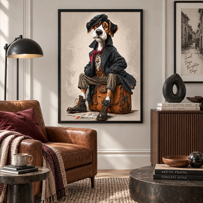 Adventurer Dog Character Wall Art 2